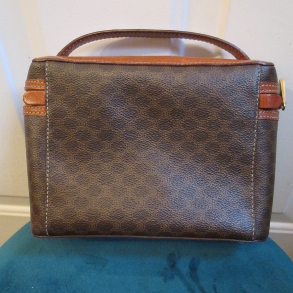 CELINE Macadam Makeup pouch Cosmetics Pouch Hand Bag Vanity bag Leather/PVC - Picture 6 of 16